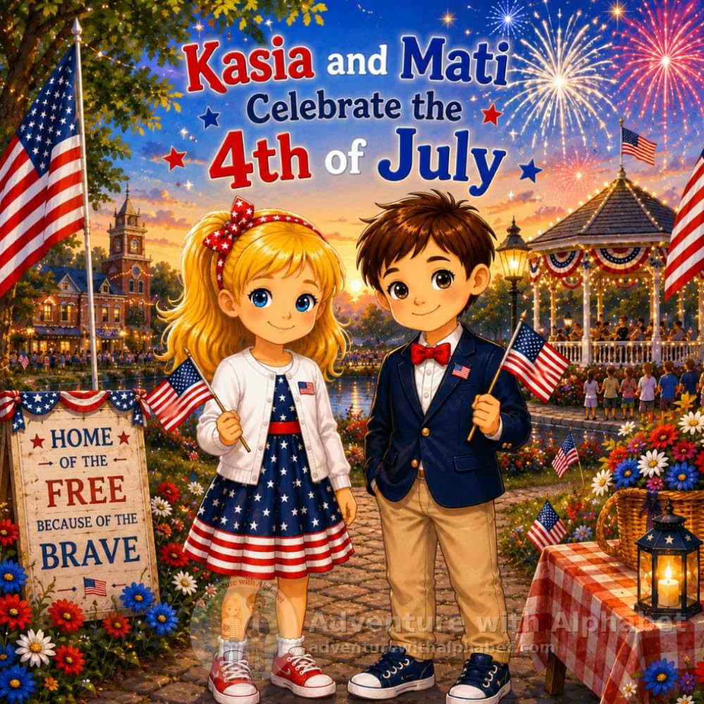 Kasia and Mati Celebrate the 4th of July book cover