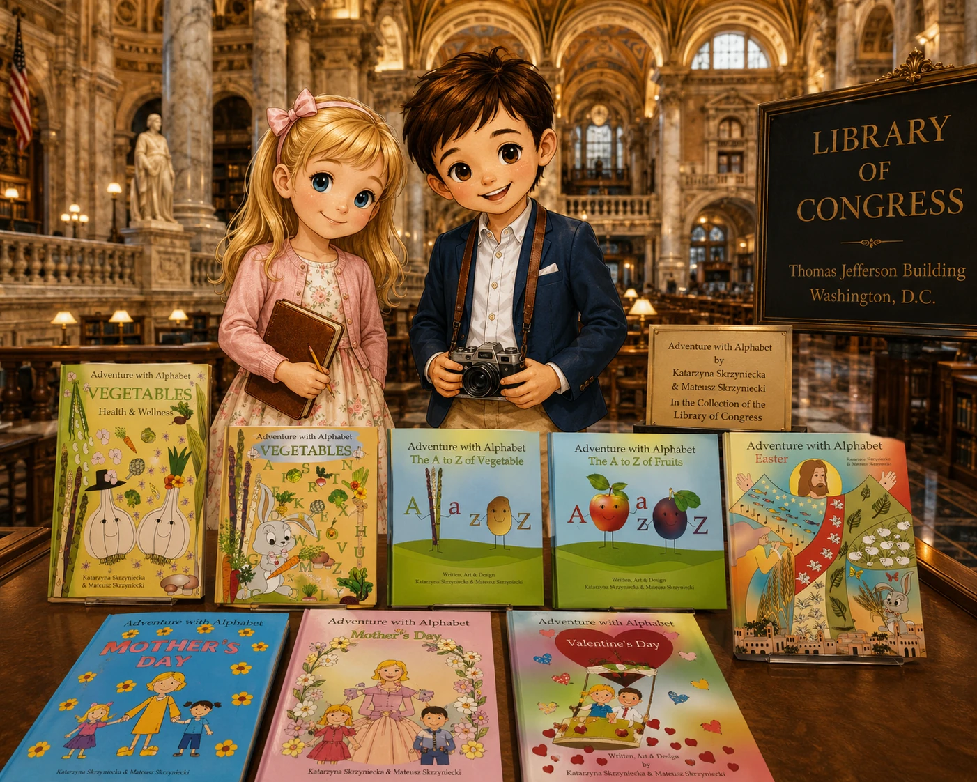Kasia and Mati with Adventure with Alphabet books