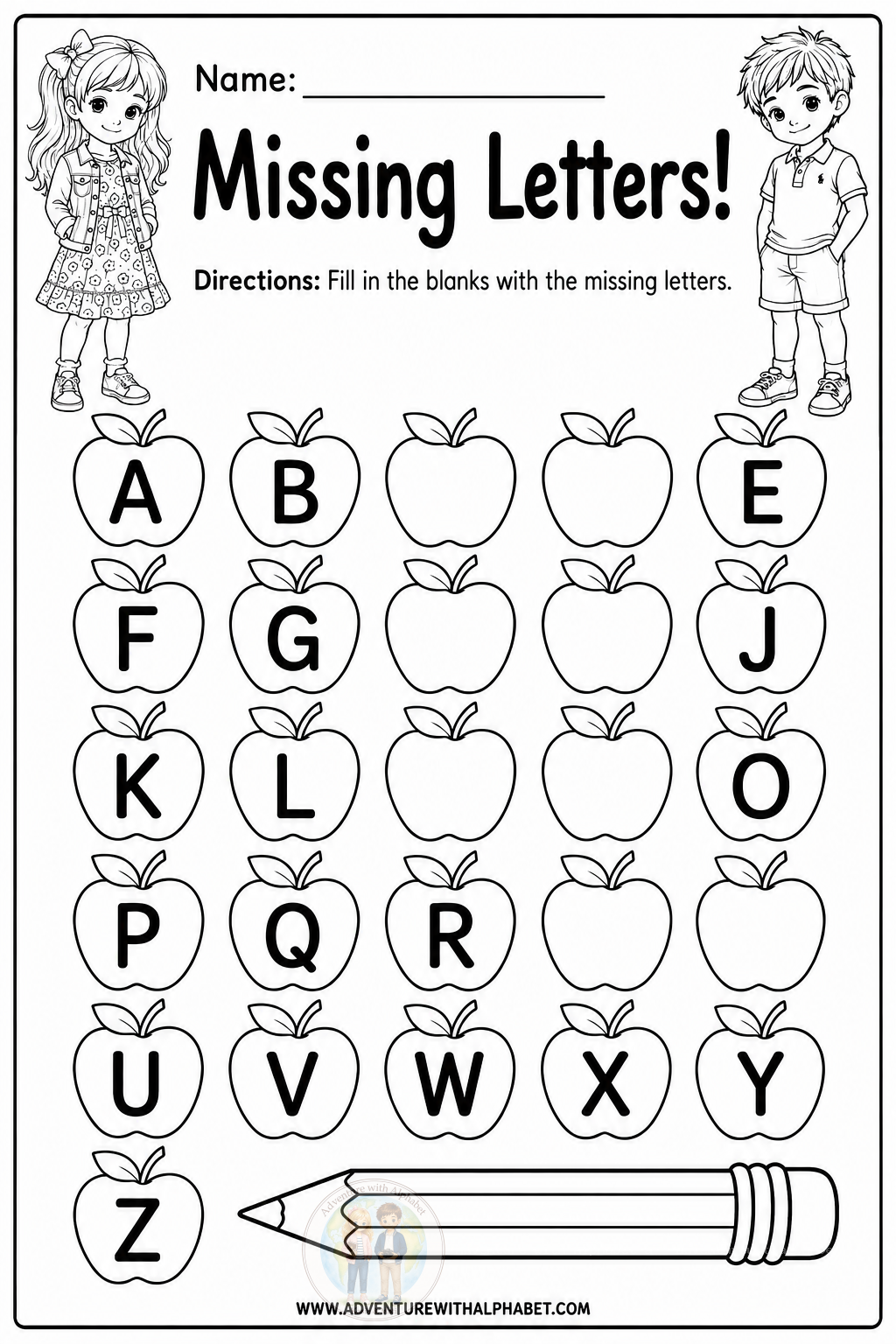 New in the Learning Corner: Missing Letters in the Apples. — image 2
