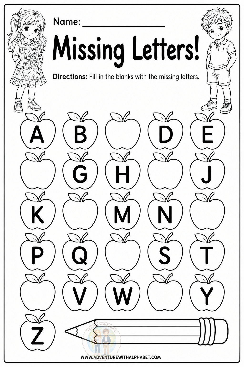 New in the Learning Corner: Missing Letters in the Apples. — image 8
